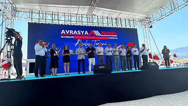 Avrasya Panel Fabrikası Seydişehir'de hizmete girdi