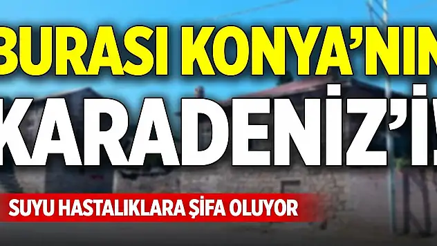 Burası Konya'nın Karadeniz'i! Suyu hastalıklara şifa oluyor