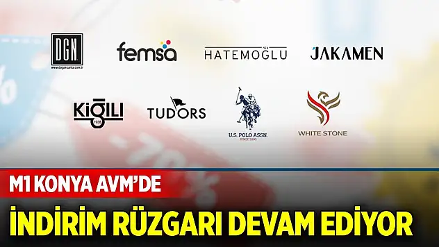 M1 Konya AVM'de indirim rüzgarı devam ediyor