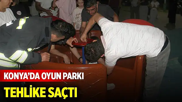 Konya'da oyun parkı tehlike saçtı! Vida saplandı