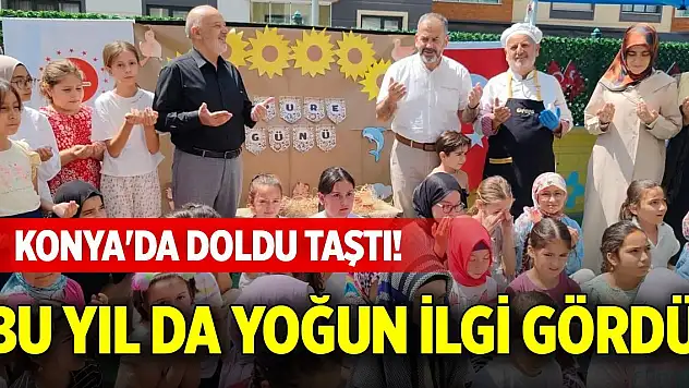 Konya'da doldu taştı! Bu yıl da yoğun ilgi gördü