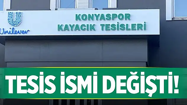 Konyaspor'da tepki çeken tesis sponsorluğu değişti!