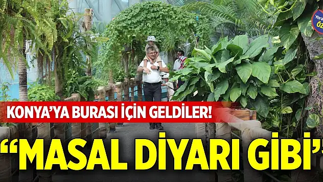 Konya'ya burası için geldiler! 'Masal diyarı gibi'