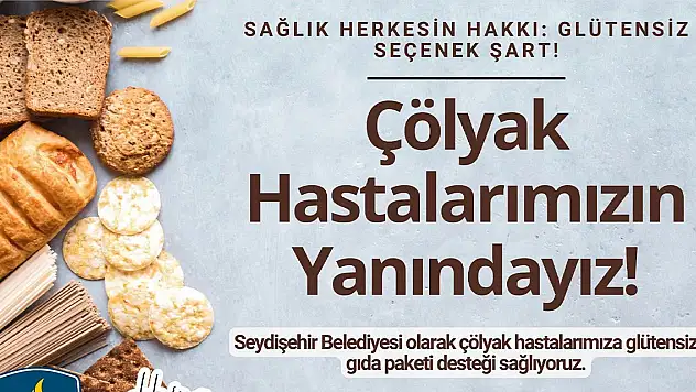 Konya'daki belediyeden çölyak hastalarına destek