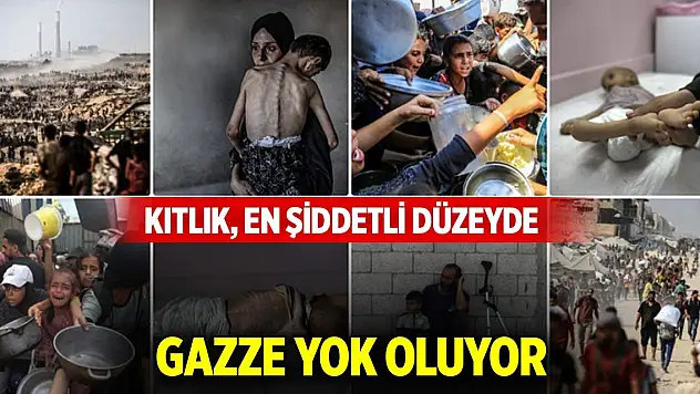 Dünyanın gözü önünde Gazze yok oluyor... Kıtlık, en şiddetli düzeyde