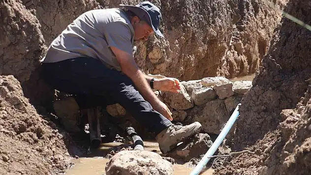 Fay hattı incelerken su buldu