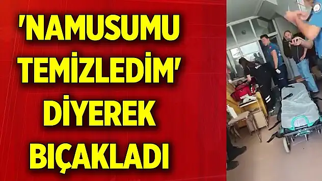 16 yaşındaki çocuk 'Namusumu temizledim' diyerek bıçakladı