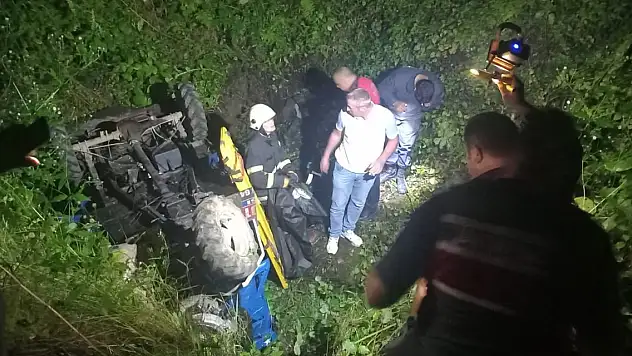 Patpat uçurumdan yuvarlandı: 1 ölü, 1 yaralı