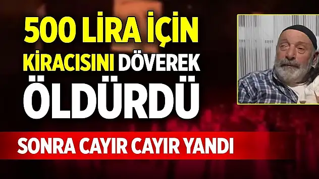 500 lira için kiracısını döverek öldürdü, sonra cayır cayır yandı