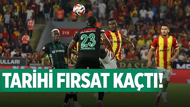 Konyaspor o şansı kaçırdı!