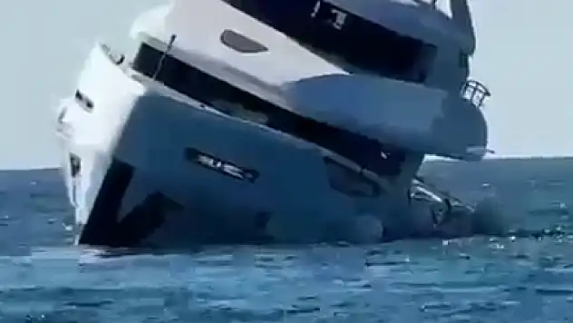 40 milyonluk yat, denize indirildikten 15 dakika sonra battı