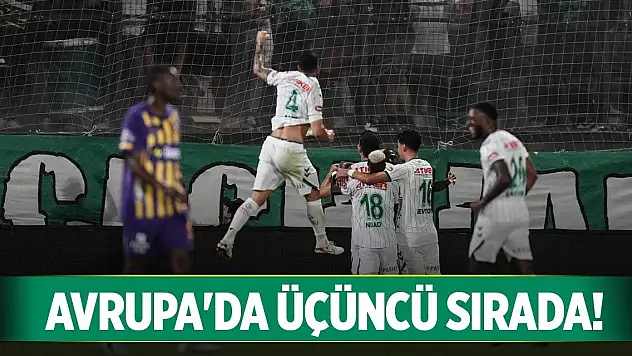 Konyaspor bu alanda Avrupa'da 3.oldu!
