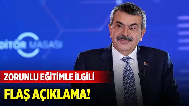 Bakan Tekin'den zorunlu eğitimle ilgili flaş açıklama!