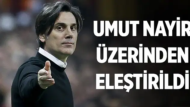Montella'ya Konyasporlu Umut Nayir üzerinden eleştiri!