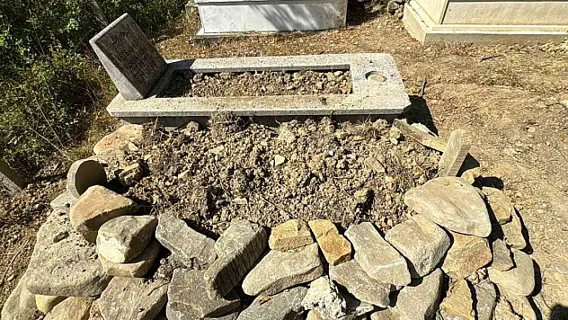 Mezarı kazıp tahtaları kırdı, cenazeye ulaşamadan kaçtı