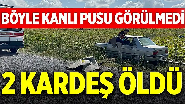 Böyle kanlı pusu görülmedi! 2 kardeş öldü