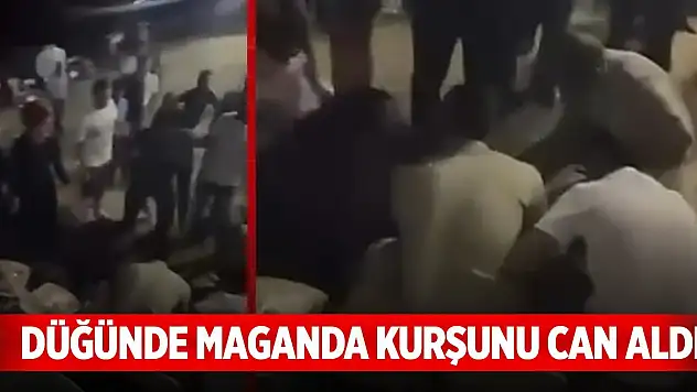 Düğünde maganda kurşunu can aldı