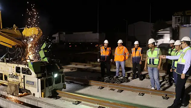 Konya'da yeni tramvay hattında önemli bir eşik geride kaldı