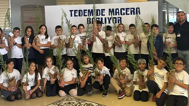 Tedem'li öğrenciler Yeşil vatan projesine destek verdi
