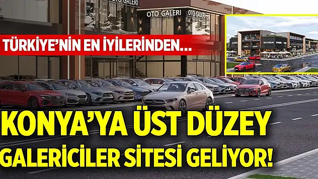 Türkiye'nin en iyilerinden…Konya'ya üst düzey galericiler sitesi geliyor!