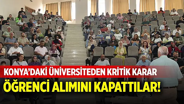 NEÜ'de bir bölüm artık öğrenci almayacak!