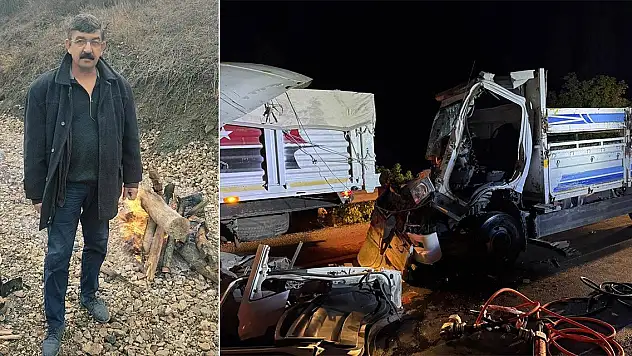 Tırla çarpışan kamyonun sürücüsü hayatını kaybetti