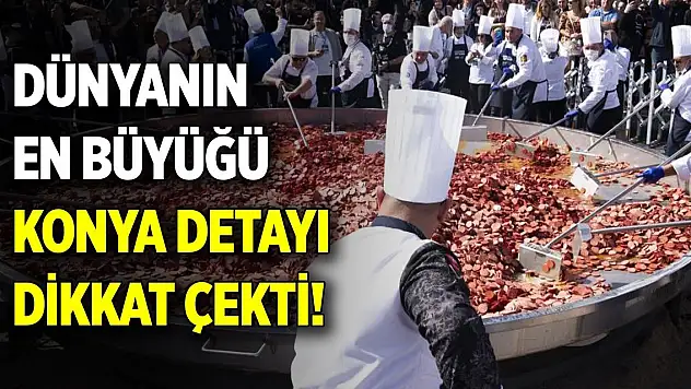 Dünyanın en büyük sucuklu yumurtası rekorunda, Konya detayı