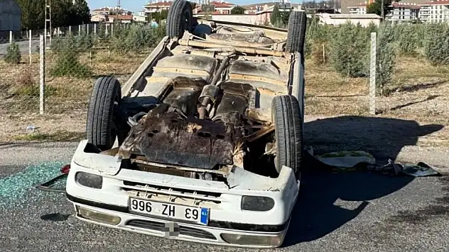 Konya'da iki otomobil çarpıştı! Bir kişi yaralandı