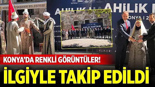 Konya'da renkli görüntüler! İlgiyle takip edildi