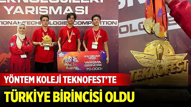 Yöntem Koleji TEKNOFEST'te yine Türkiye birincisi