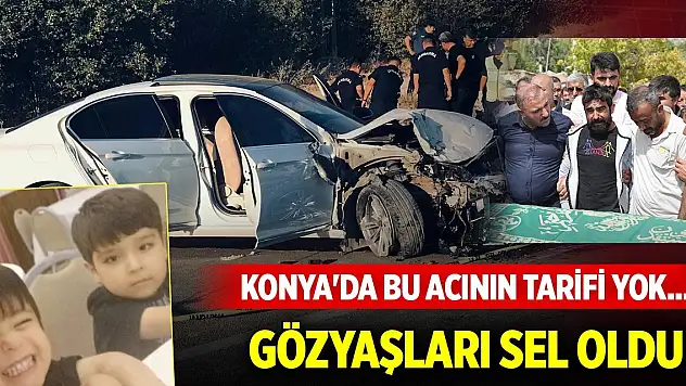 Konya'da bu acının tarifi yok... Gözyaşları arasında toprağa verildi