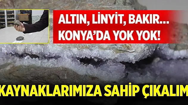 Altın, linyit, bakır… Konya'da yok yok! 'Kaynaklarımıza sahip çıkalım'