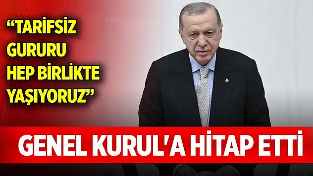 Cumhurbaşkanı Erdoğan, TBMM'de Genel Kurul'a hitap etti: Hepimiz biriz, beraberiz