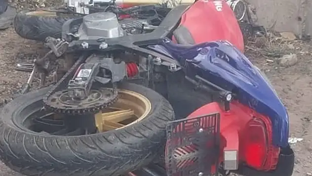 Konya'daki motosiklet sürücüsü ağır yaralandı