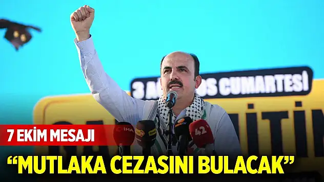 Başkan Altay'dan 7 Ekim mesajı: Mutlaka cezasını bulacak