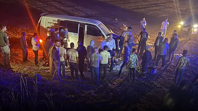 Fıstık işçilerini taşıyan minibüs ile hafif ticari araç çarpıştı: 7 yaralı