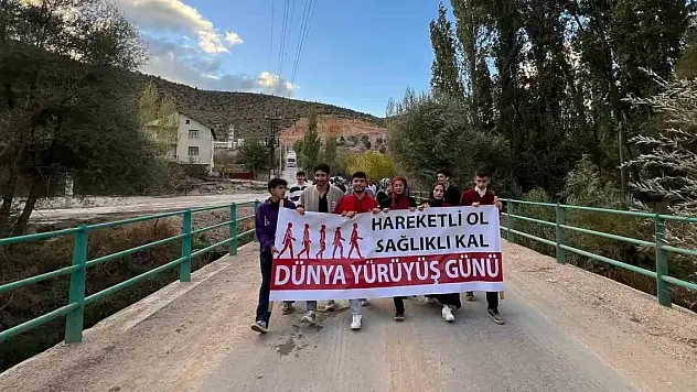 Bozkır'da 'Sağlık için yürü' etkinliği