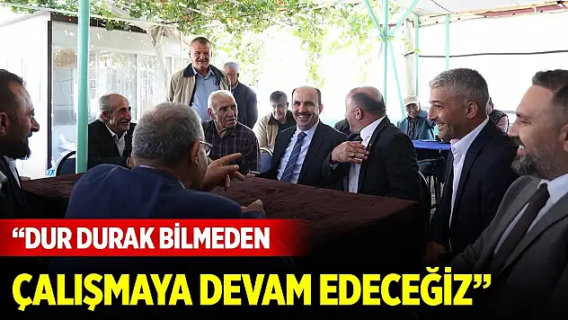 Başkan Altay: Dur durak bilmeden çalışmaya devam edeceğiz