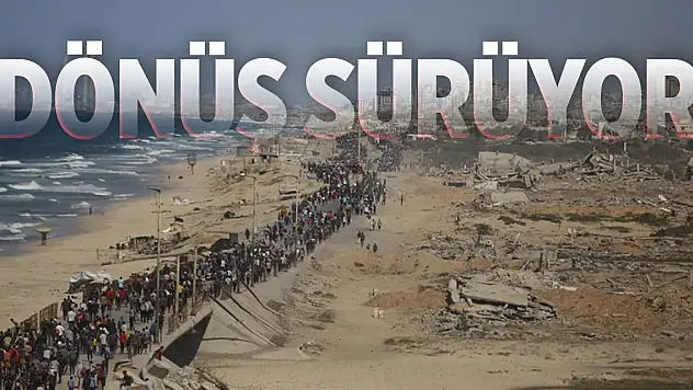 İsrail'in çekildiği bölgelere Filistinliler dönmeye devam ediyor