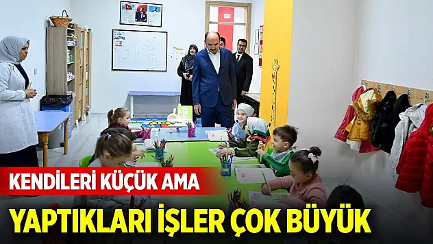 Başkan Altay ziyaret etti... Kendileri küçük ama yaptıkları işler çok büyük