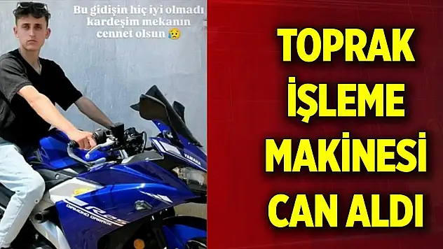 Toprak işleme makinesi can aldı