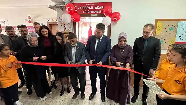 Konya'da şehit Cebrail Acar anısına kütüphane açıldı