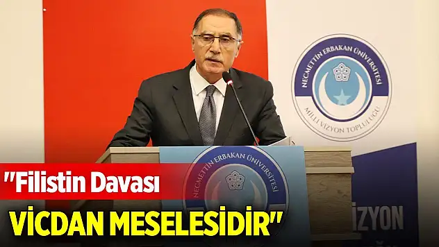 Şeref Malkoç Konya'da konuştu: 'Filistin Davası vicdan meselesidir'