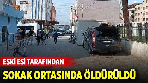Sokakta karşılaştığı eski eşi tarafından öldürüldü