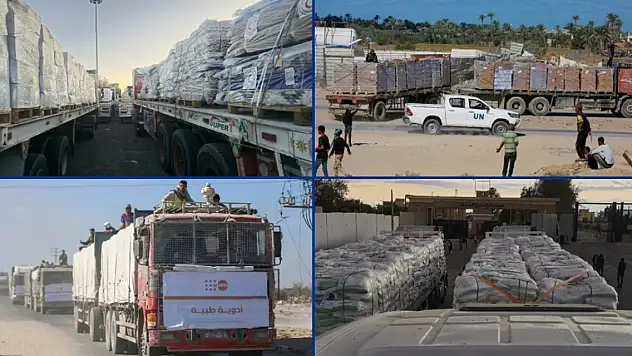 Gazze Şeridi'ne 15 Ekim'de sadece 480 yardım tırı girdi