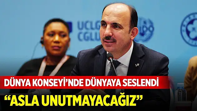 Başkan Altay Çin'den dünyaya seslendi: Asla unutmayacağız