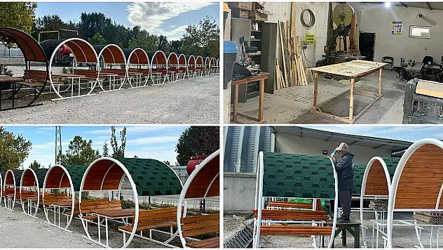 Konya'daki belediye kendi atölyesinde üretip vatandaşa hizmet veriyor