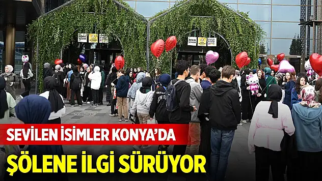 Sevilen isimler Konya'da... Şölene ilgi sürüyor