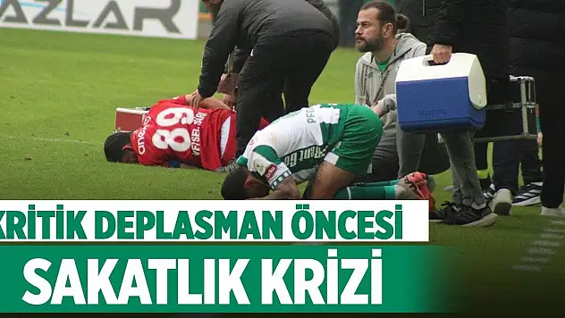 Konyaspor'un kritik deplasman öncesi sakatlık krizi