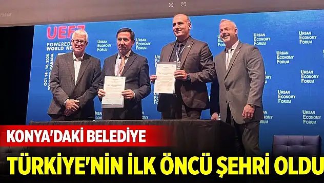 Konya'daki belediye Türkiye'nin ilk öncü şehri oldu